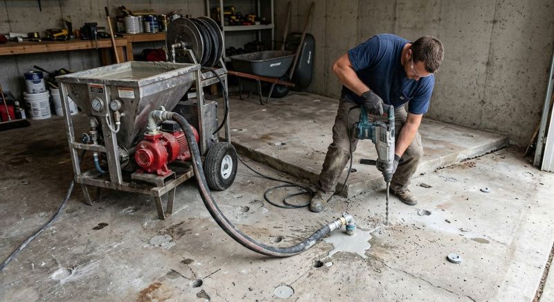 Concrete Floor Lifting in West Des Moines, IA