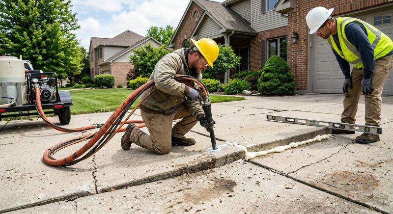 Concrete Poly Jacking in West Des Moines, IA