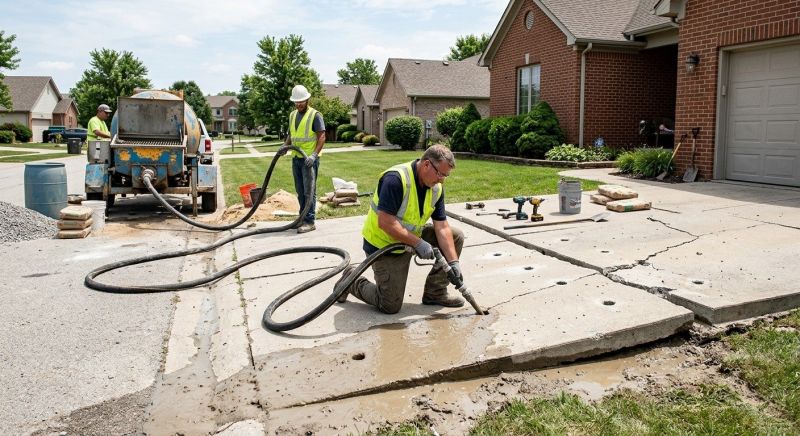 Concrete Raising in West Des Moines, IA