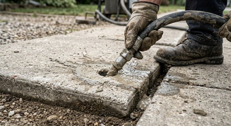 Patio Mudjacking in Des Moines, IA
