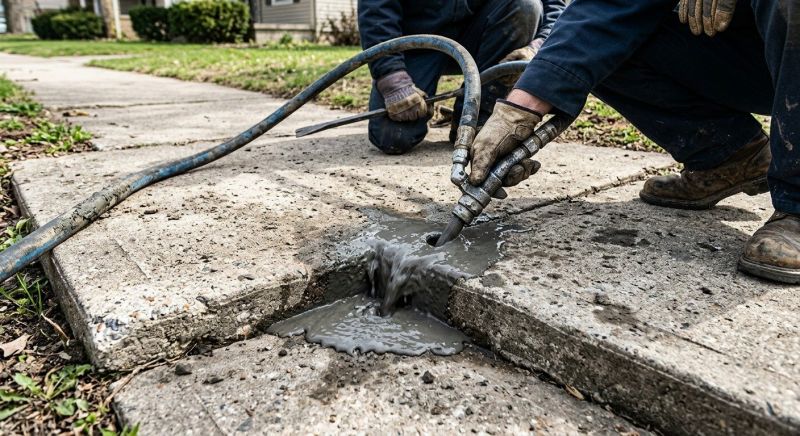 Sidewalk Leveling in West Des Moines, IA