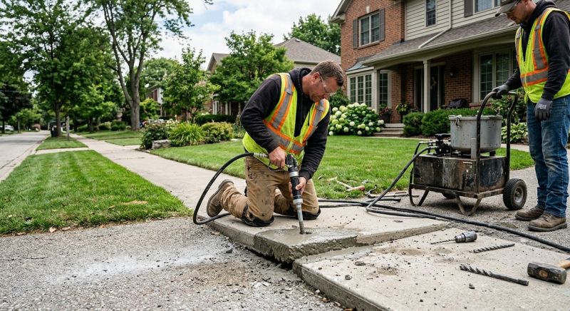 Sidewalk Raising in San Antonio, TX