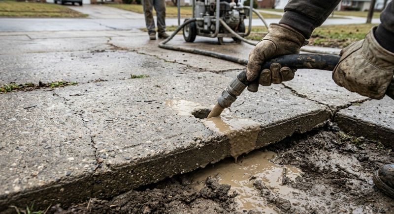Sunken Driveway Lifting in Denver, CO