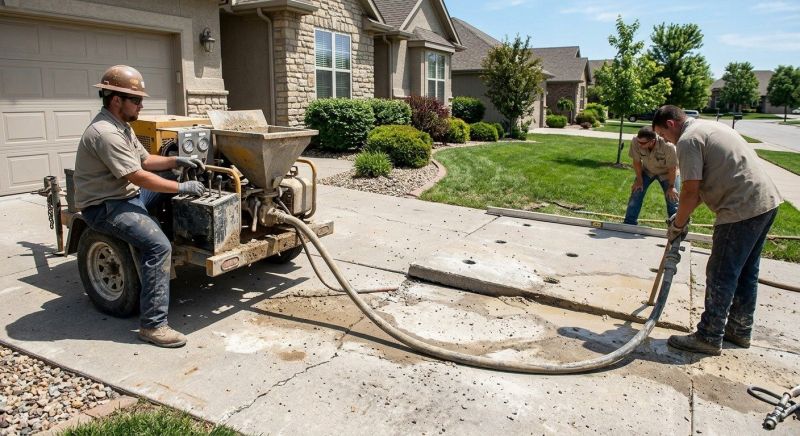 Sunken Driveway Lifting in Corpus Christi, TX