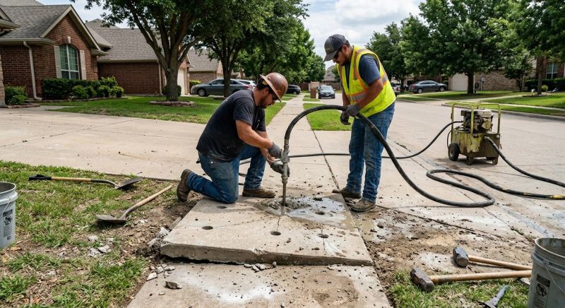 Walkway Leveling in Des Moines, IA